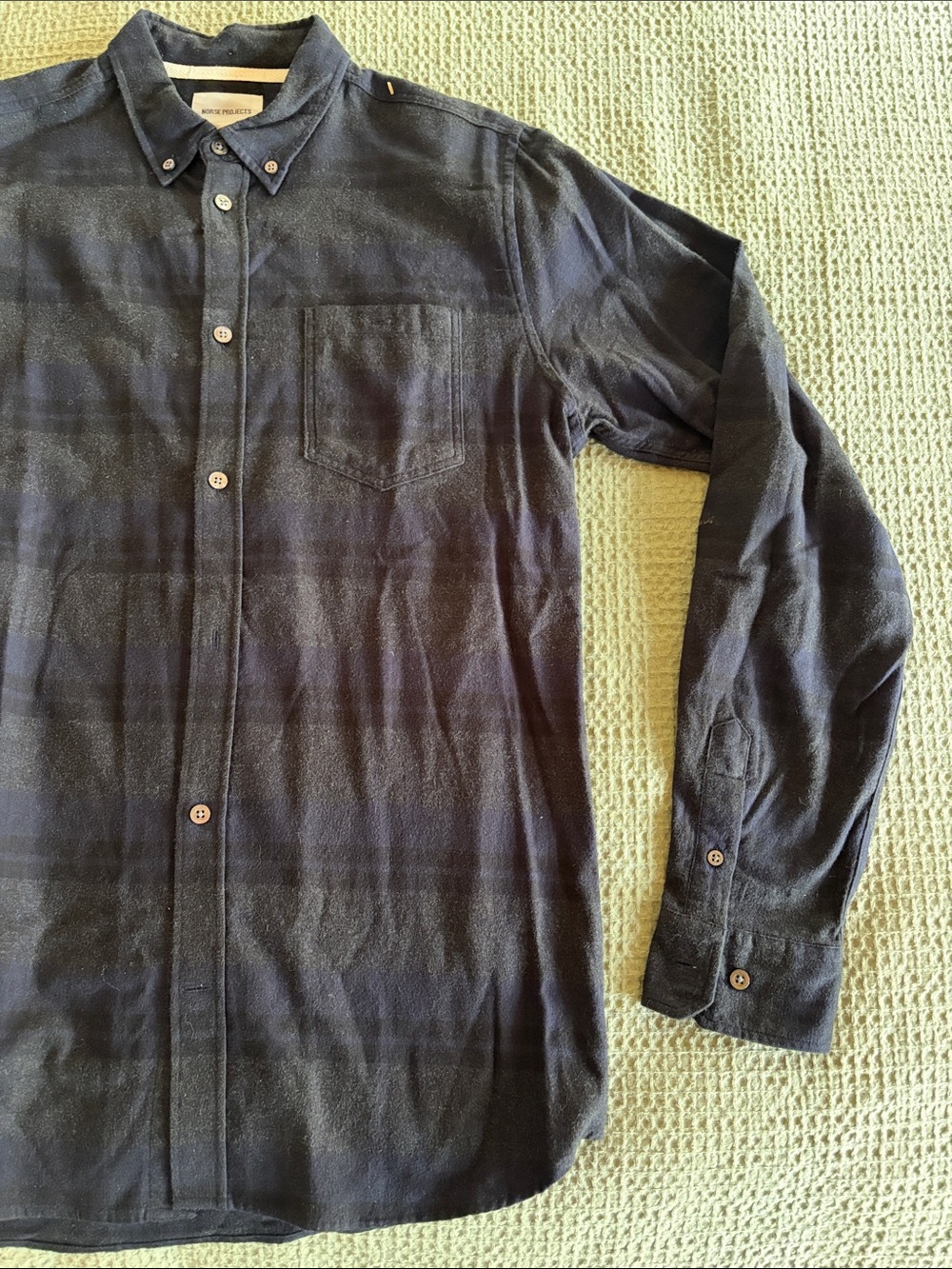 Norse Projects Anton Men's Brushed Flannel Button-Down Shirt